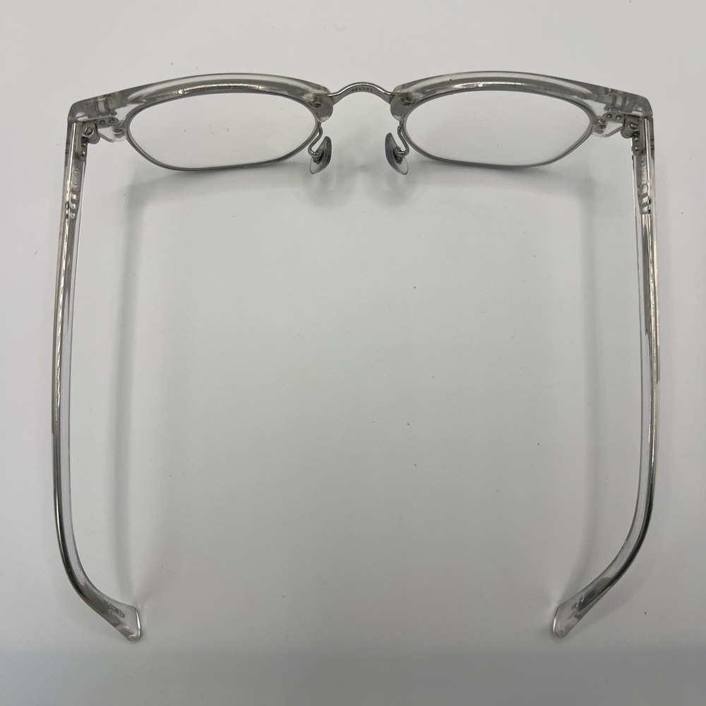 RAY BAN RB 5154 2001 White Transparent Silver Clubmaster Unisex 49 mm Eyeglasses - Picture 6 of 16